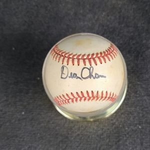 Dean Chance signed baseball